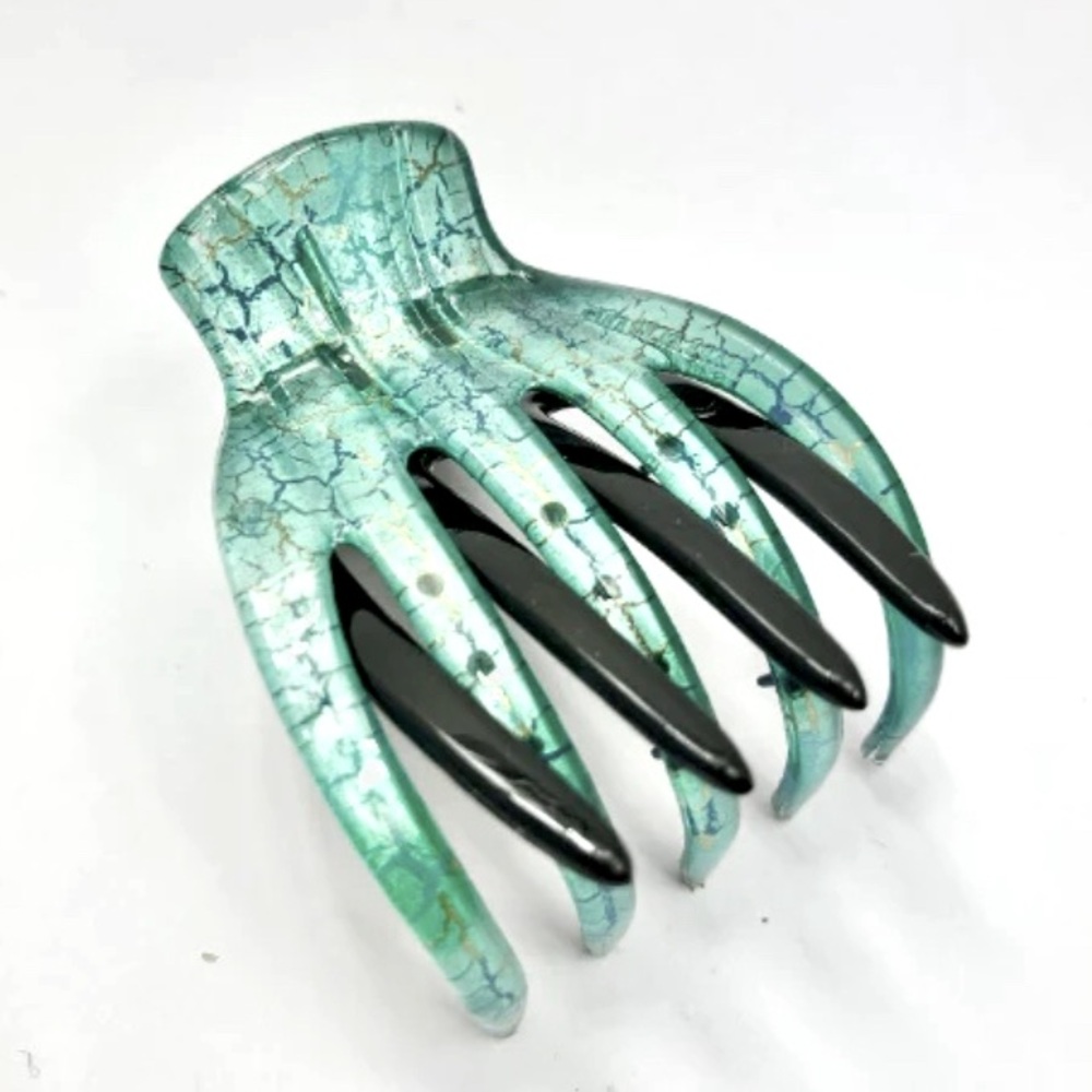 Free People Turquoise and Black Hair Claw